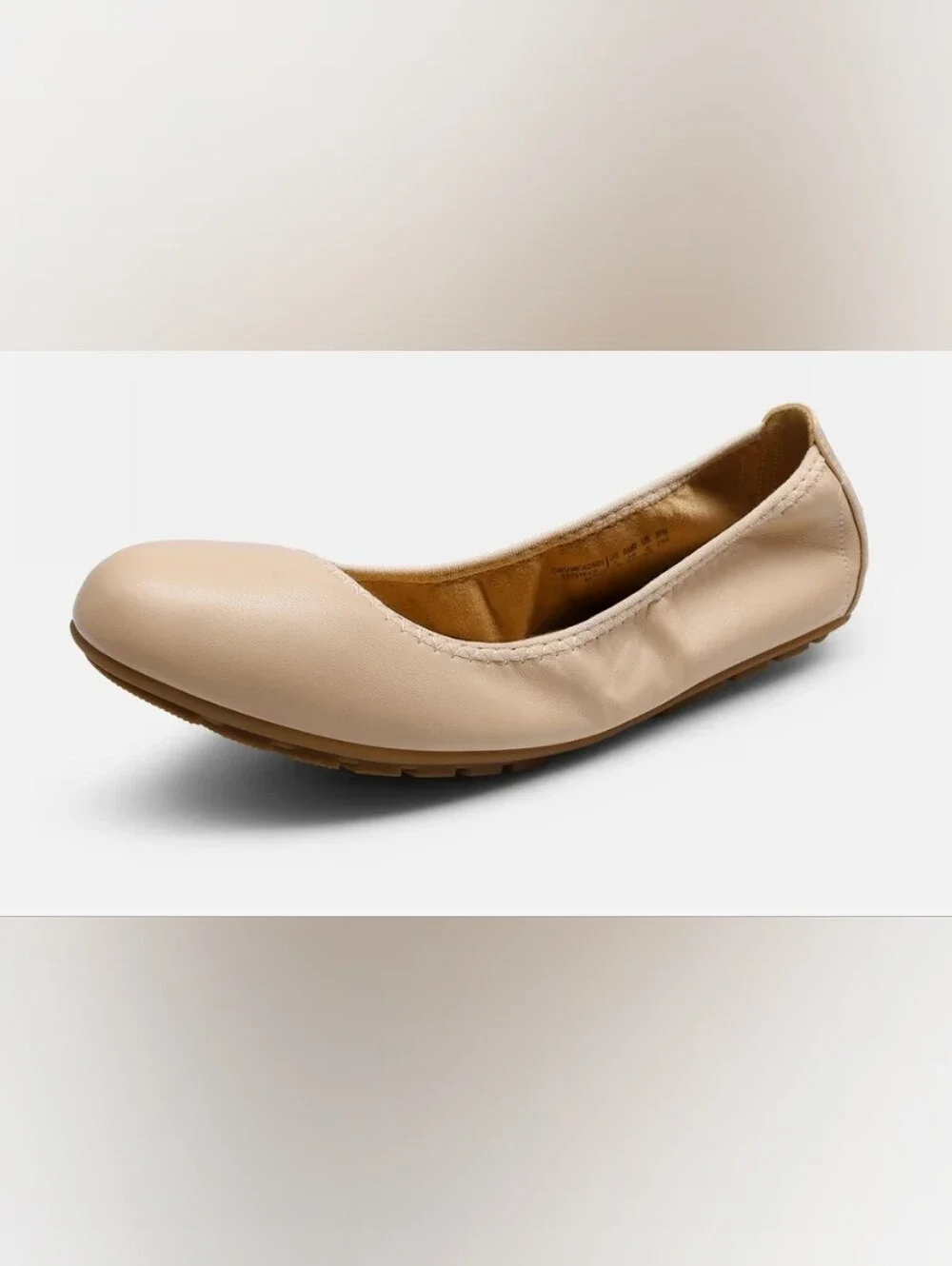 Dream Pairs Beige/Tan Elastic Ballet Flats